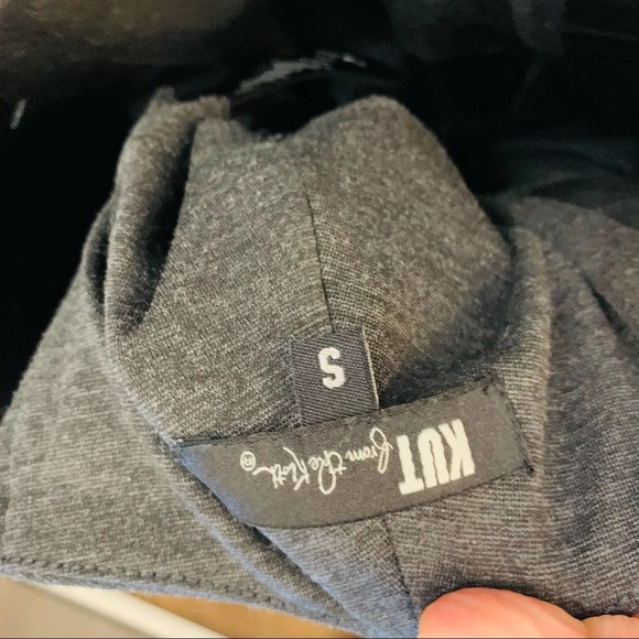 NWT KUT Gray ponte stretch leggings SMALL 2540 - Picture 8 of 8